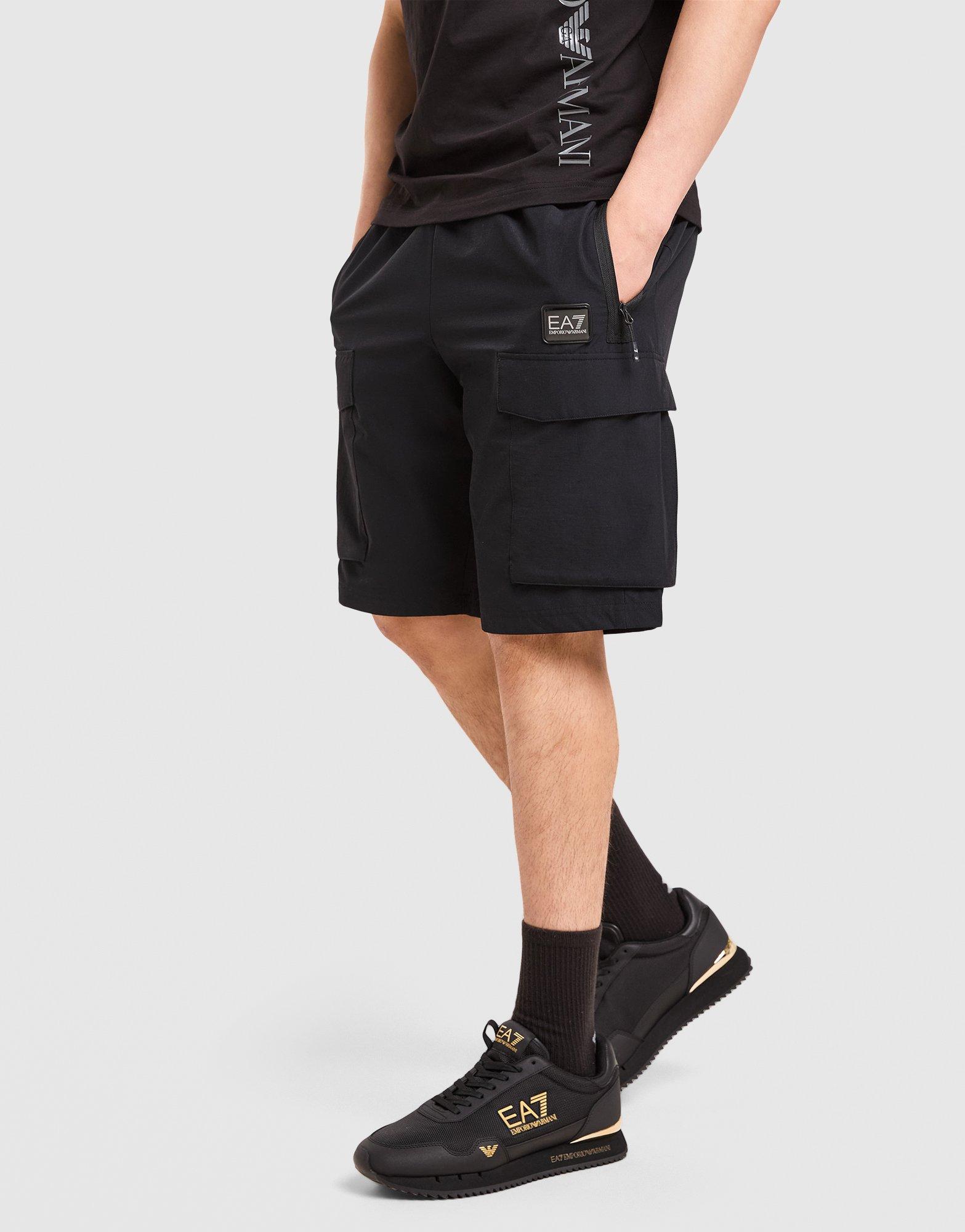 Badge Woven Cargo Shorts