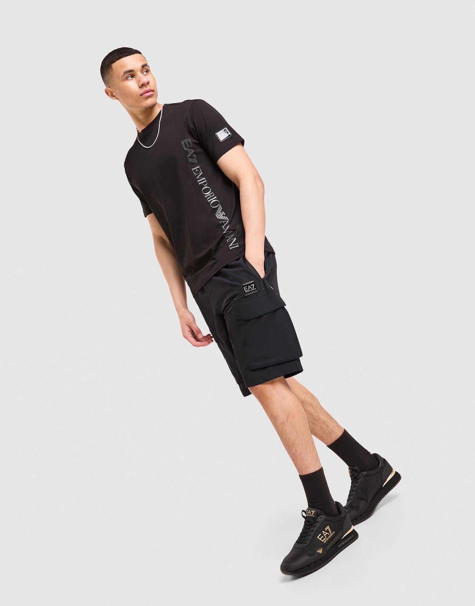 Badge Woven Cargo Shorts
