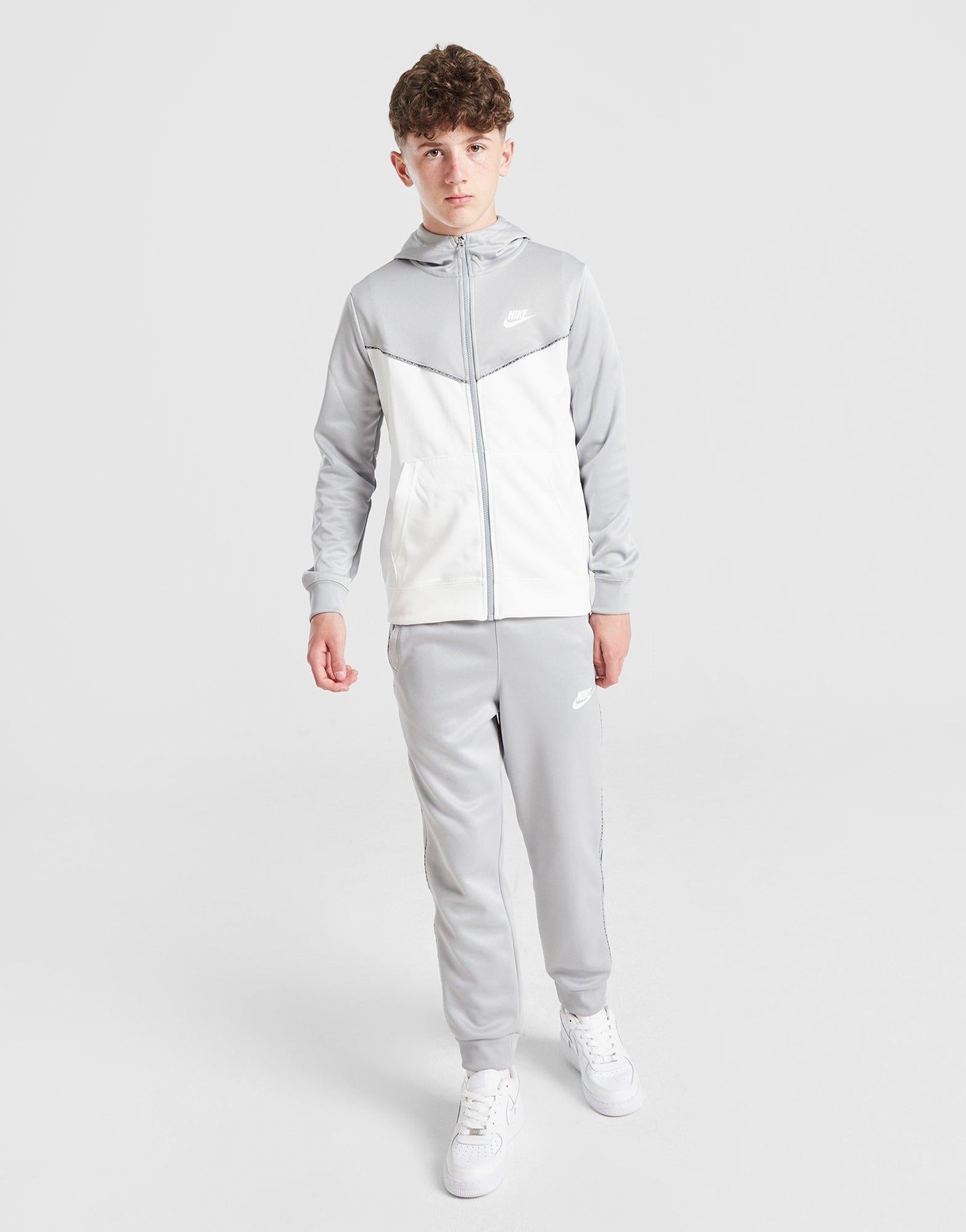 Tape Poly Full Zip Hoodie Junior
