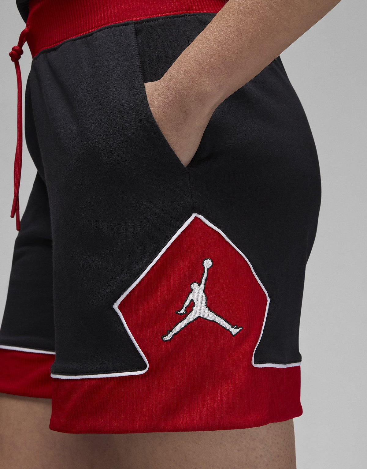 Shrt Jrdn Dmnd Jrsy Blk/red