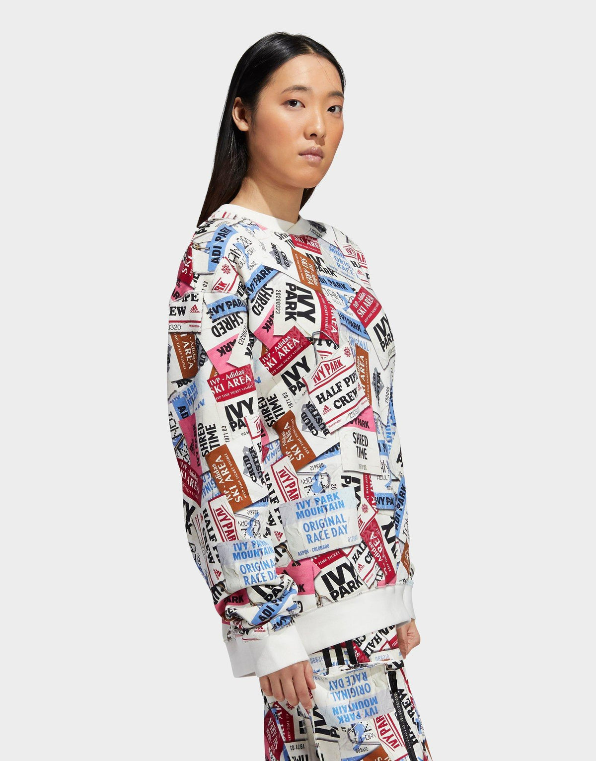 x IVY PARK Ski Tag Crew Sweatshirt