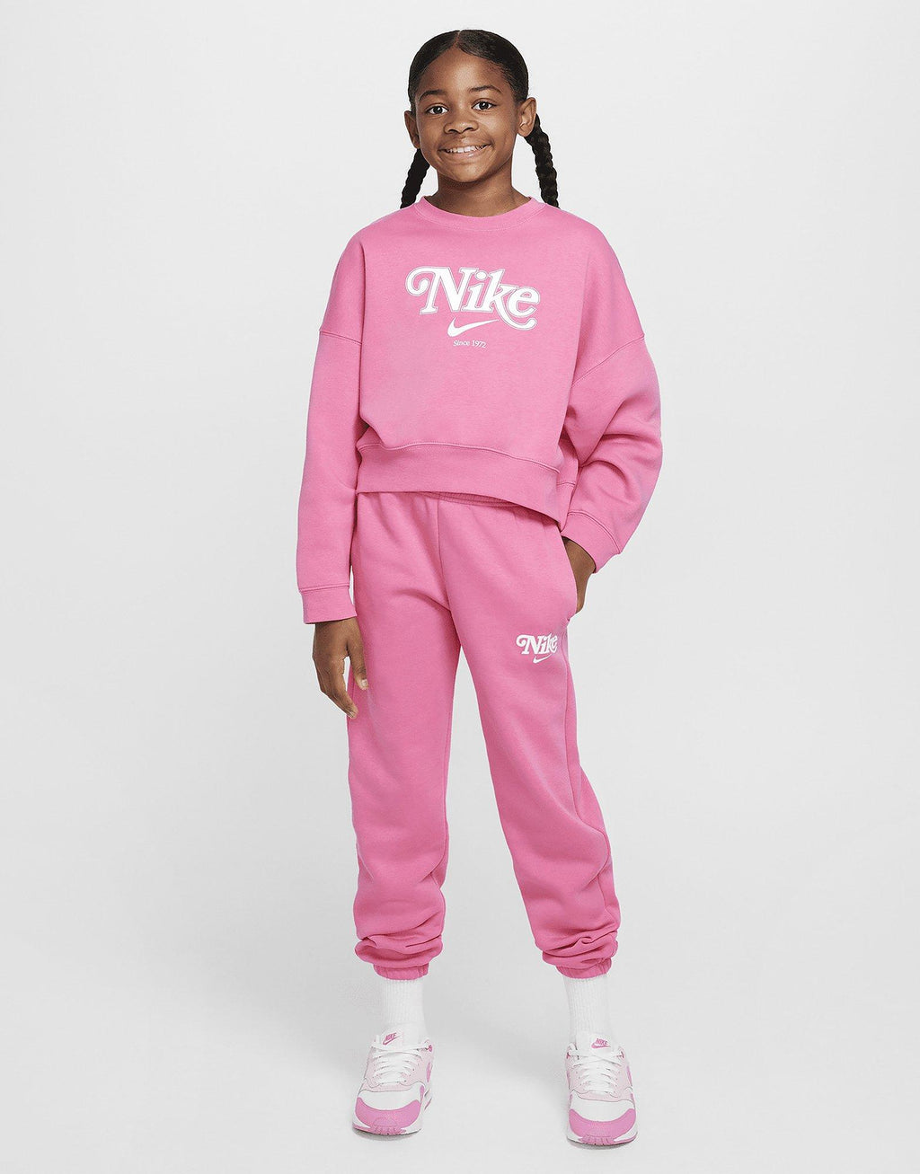 Girls' Trend Fleece Crew Sweatshirt Junior