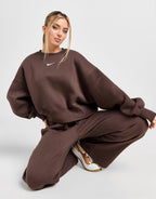 Phoenix Oversized Crop Crew Sweatshirt