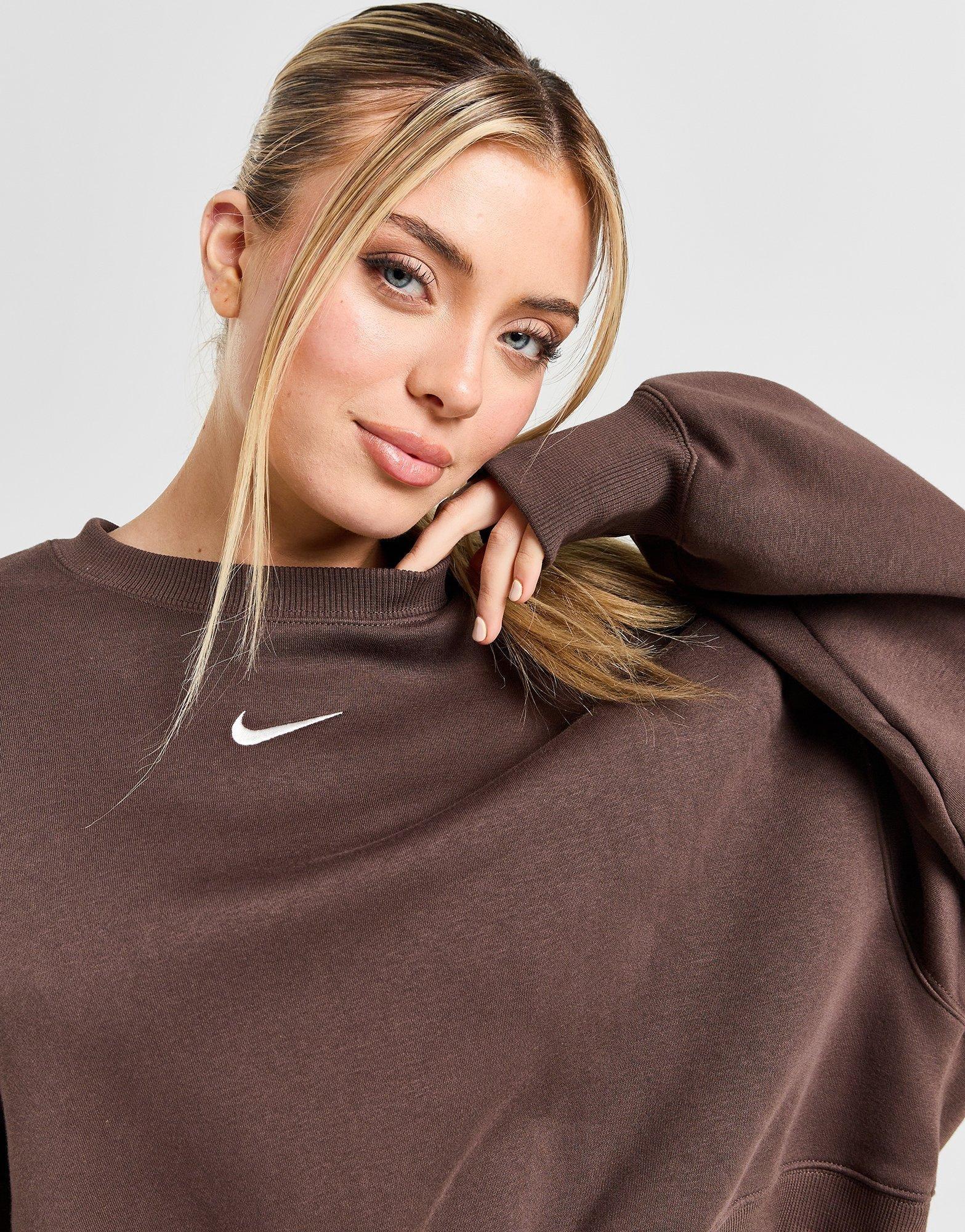 Phoenix Oversized Crop Crew Sweatshirt