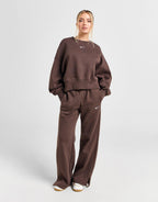 Phoenix Oversized Crop Crew Sweatshirt