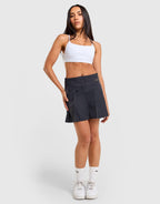 Pleated Miniskirt