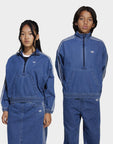 Girls' Denim 1/4 Zip Track Top Junior