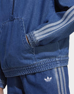 Girls' Denim 1/4 Zip Track Top Junior