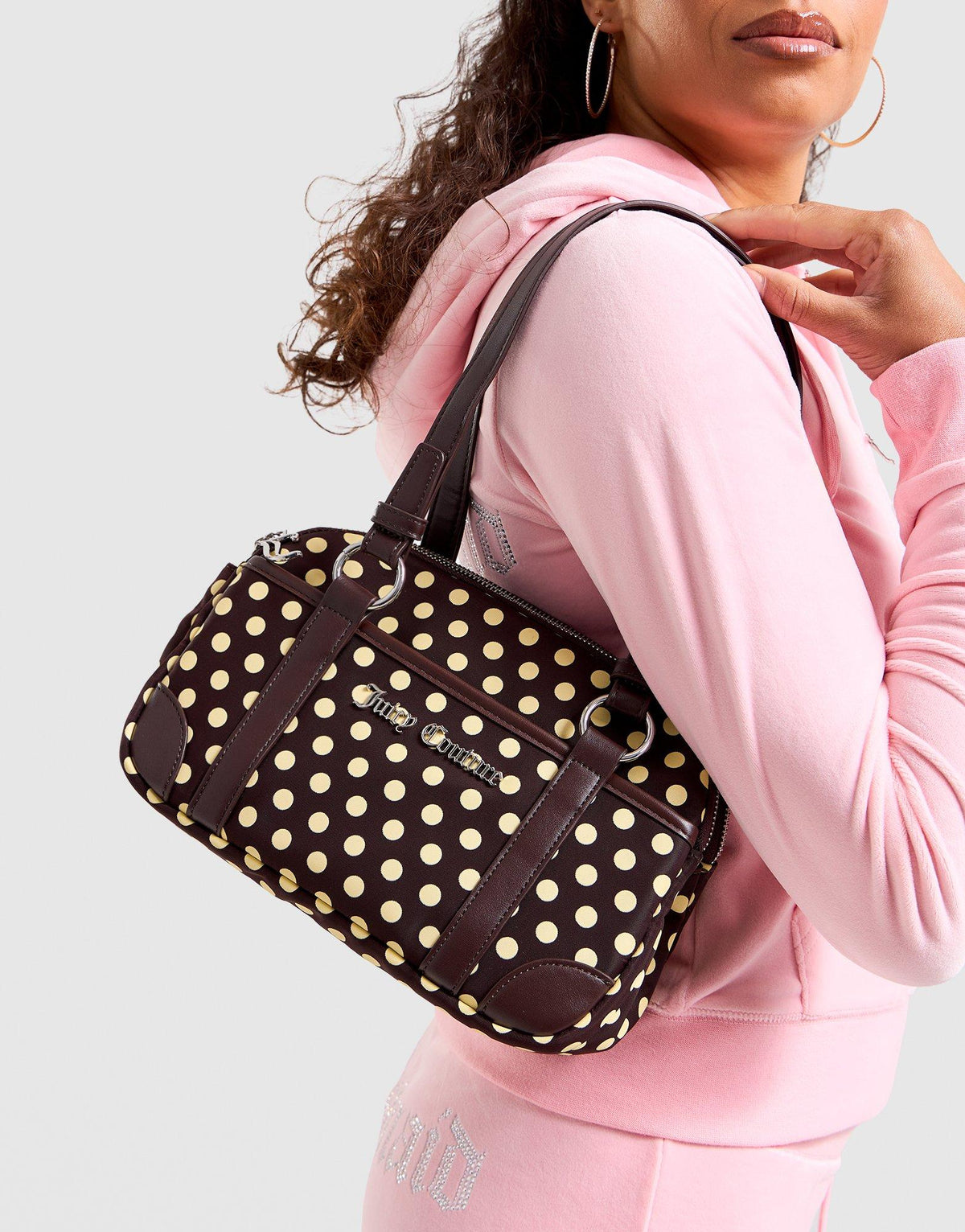 Jacquard Polka Double Bag