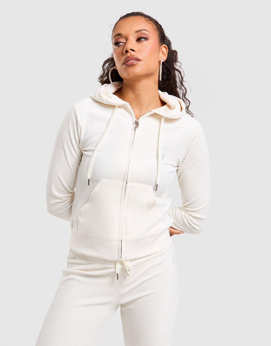 Velour Bride Full-Zip Hoodie