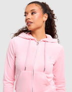 Velour Bridesmaid Full-Zip Hoodie