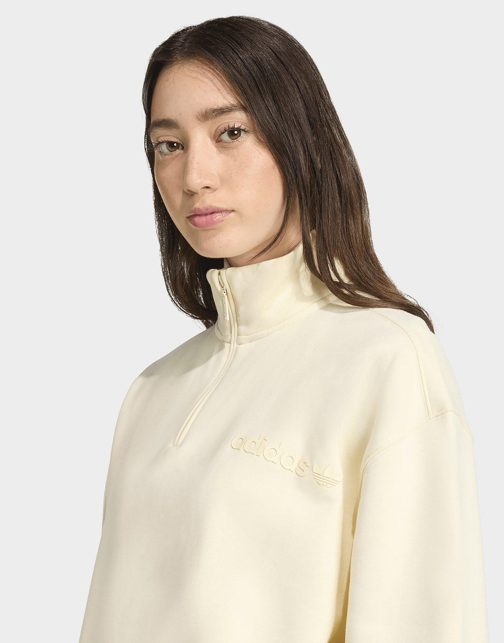 Essential Linear 1/4 Zip Fleece Sweatshirt