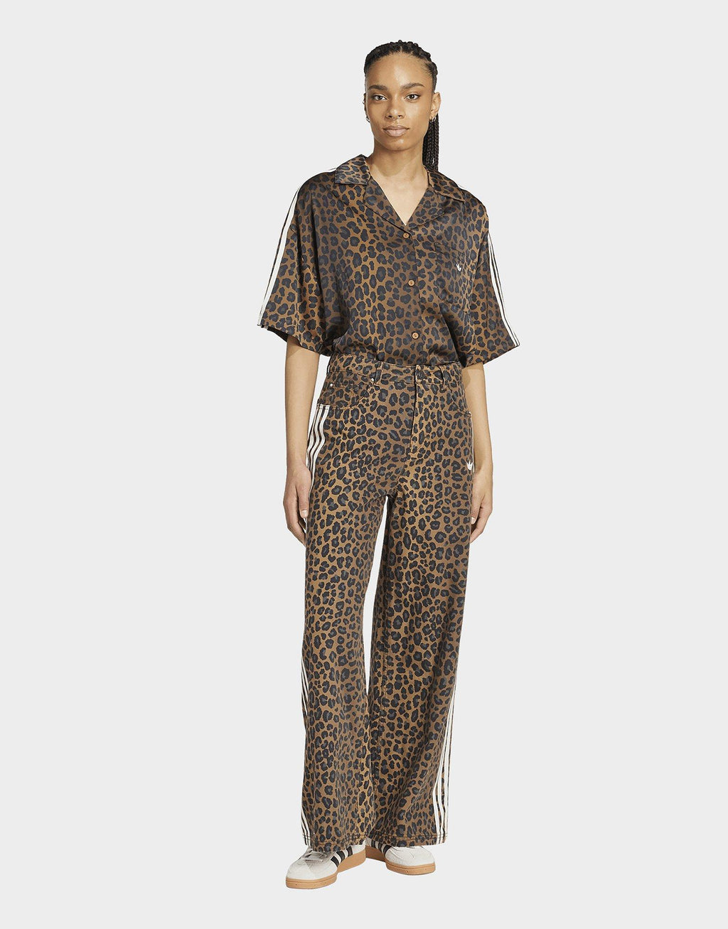 Leopard Print Denim Jeans