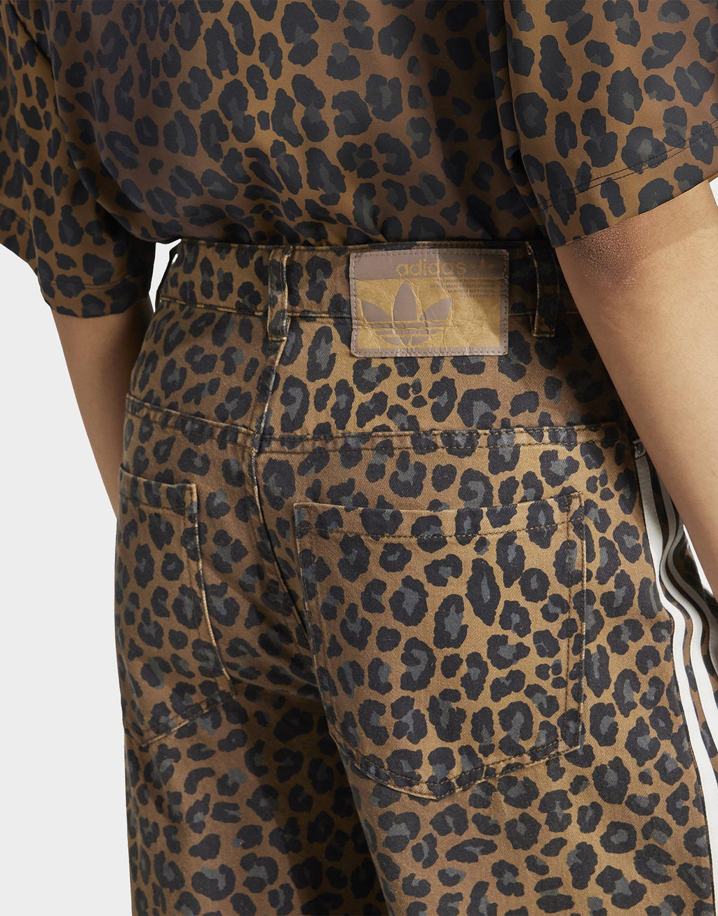 Leopard Print Denim Jeans