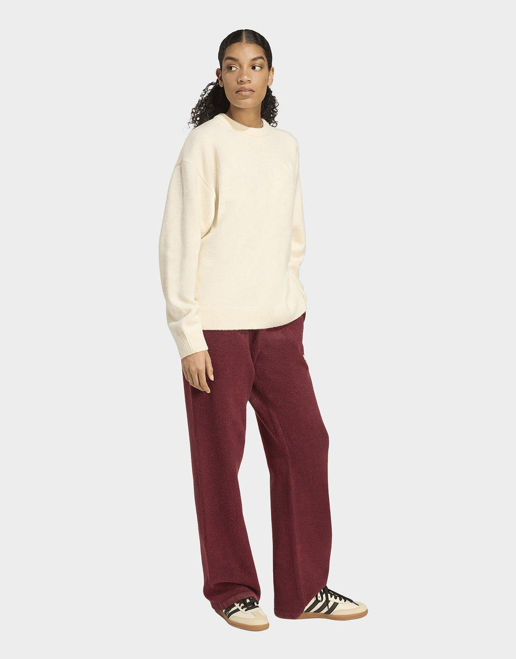 Trefoil Knit Crew Sweatshirt