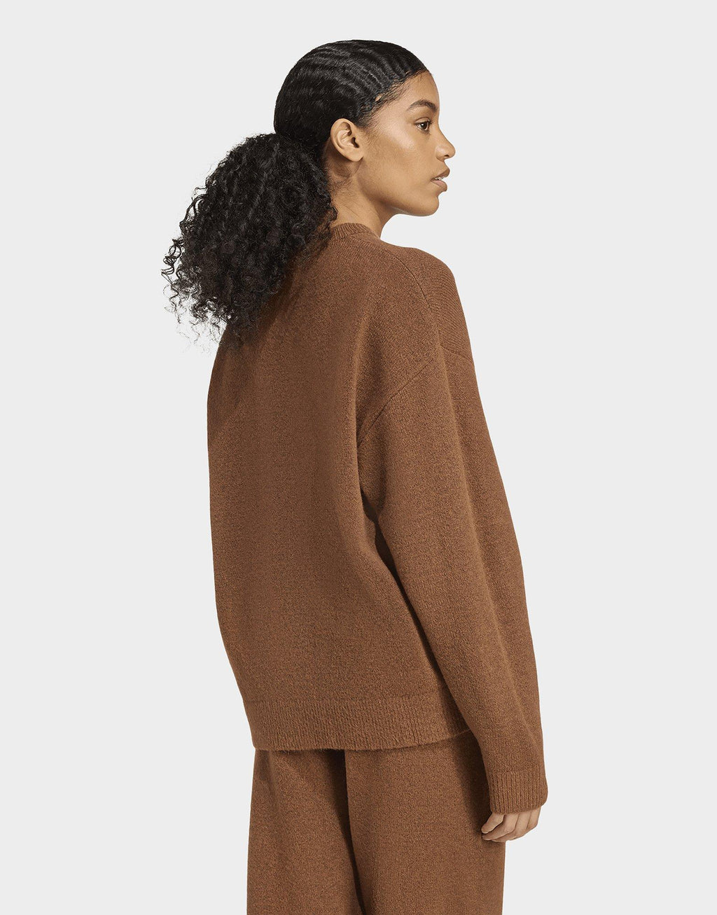 Trefoil Knit Sweatshirt