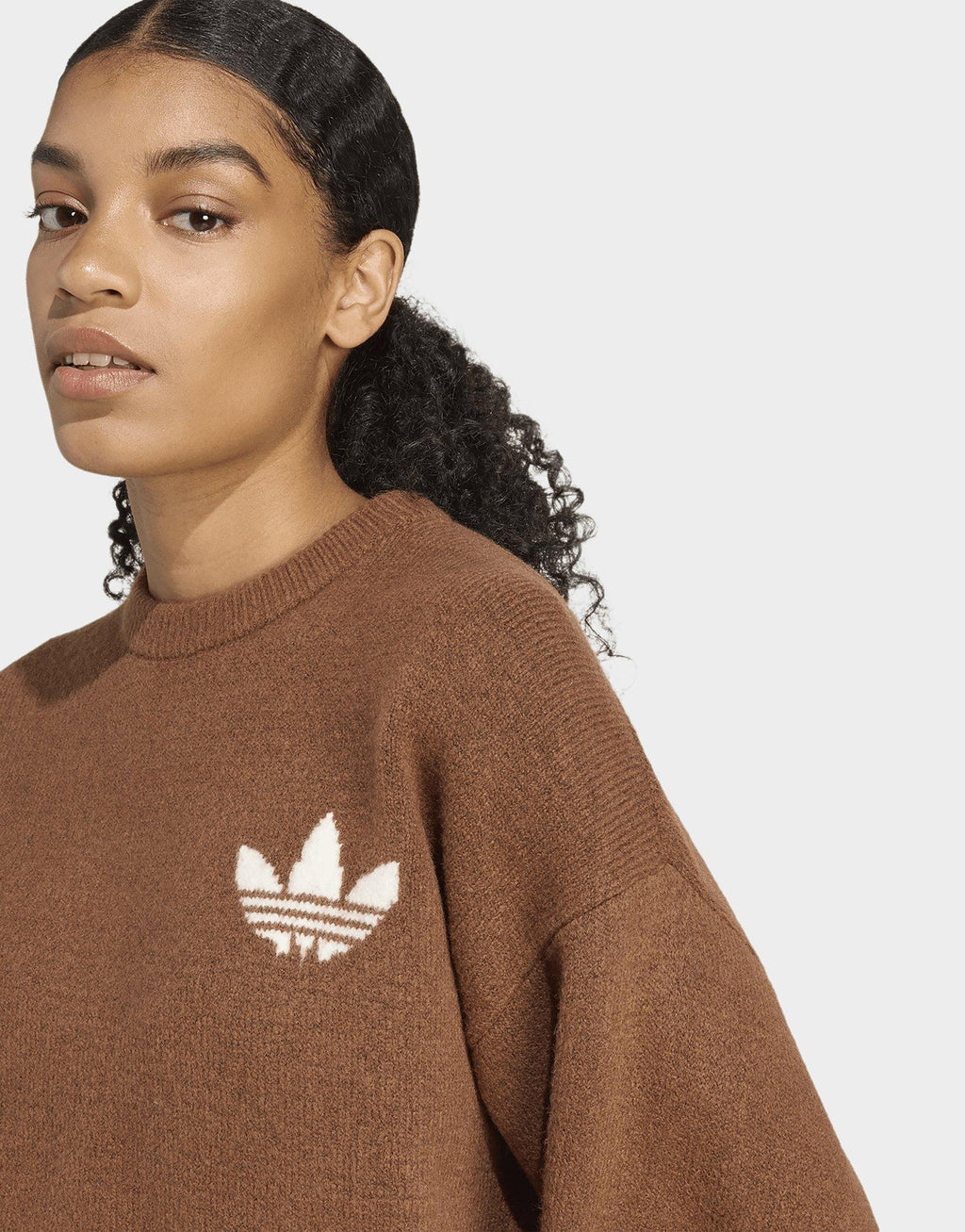 Trefoil Knit Sweatshirt
