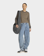 High Rise Barrel Leg Denim Jeans