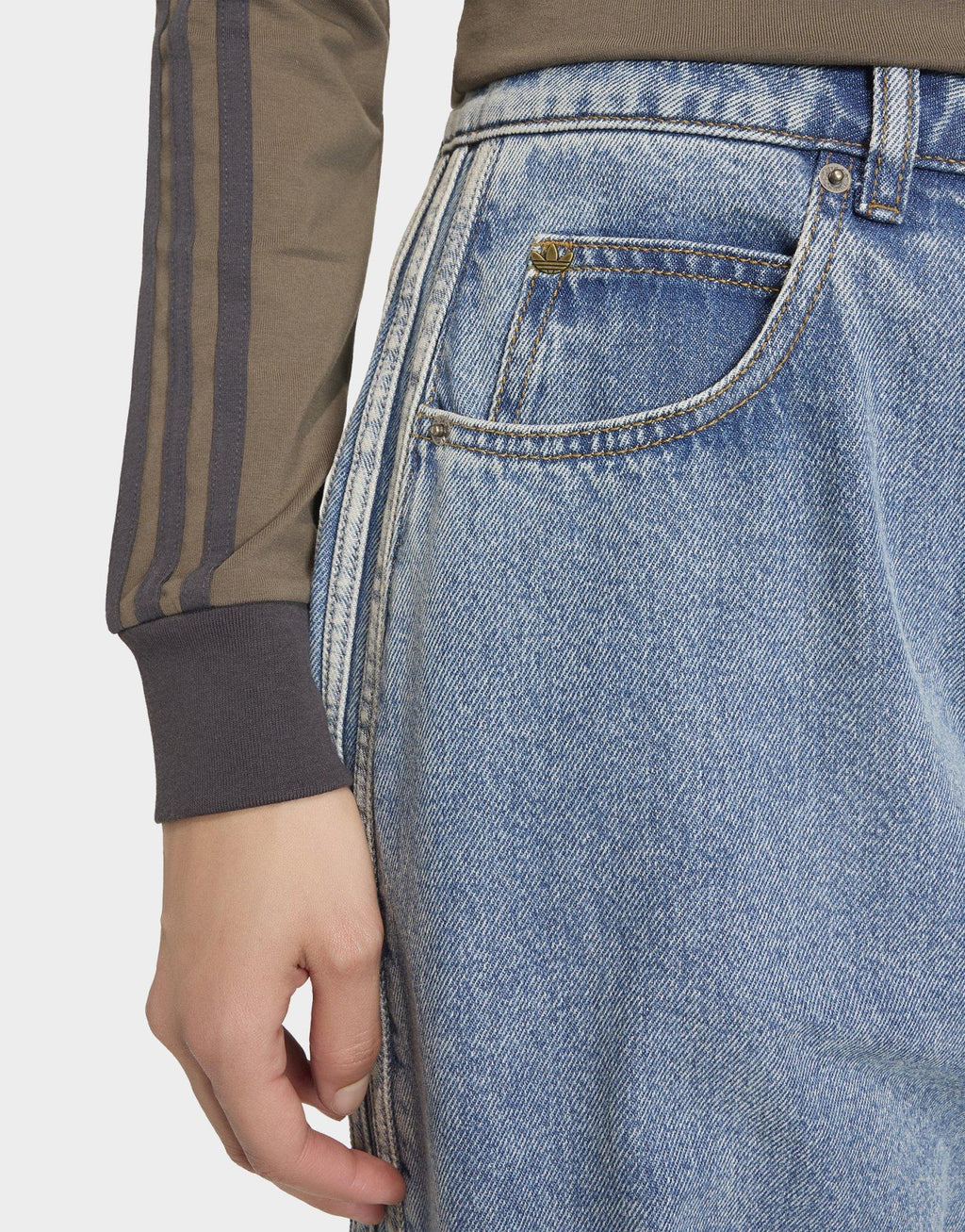 High Rise Barrel Leg Denim Jeans