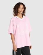 Script Football Collar T-Shirt
