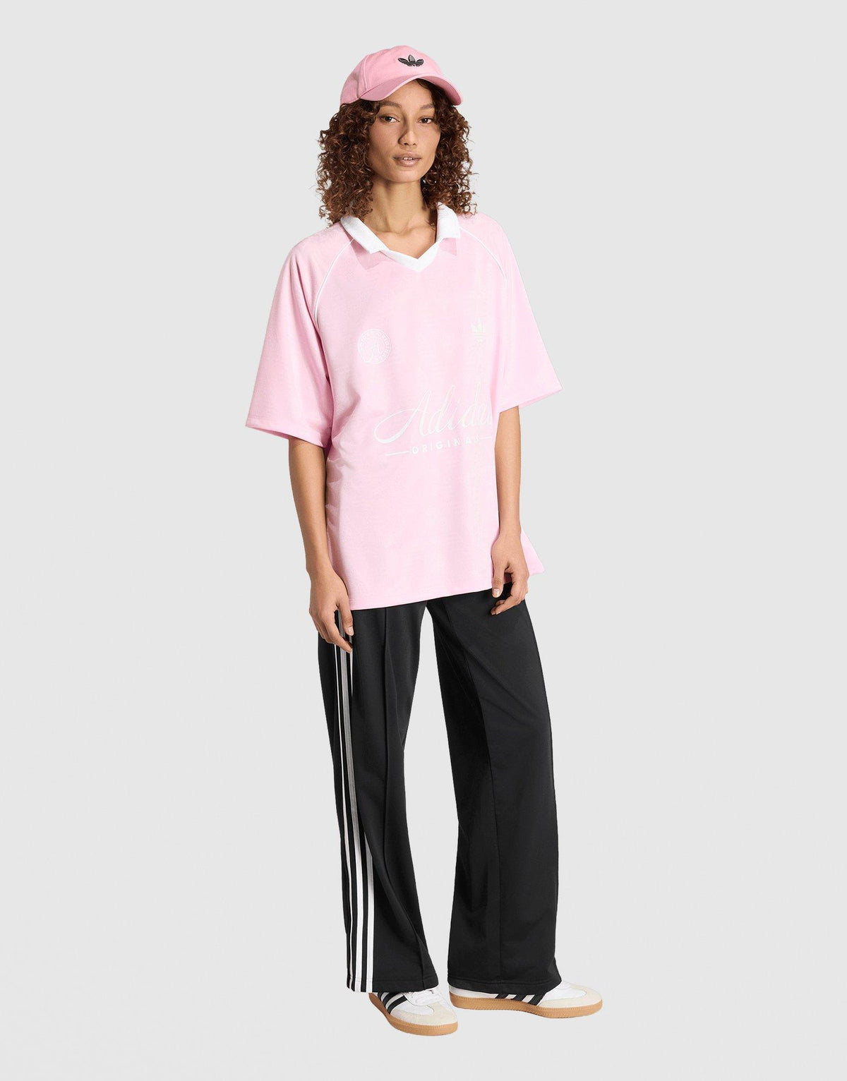Script Football Collar T-Shirt