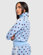 Satin Polka Dots Track Top