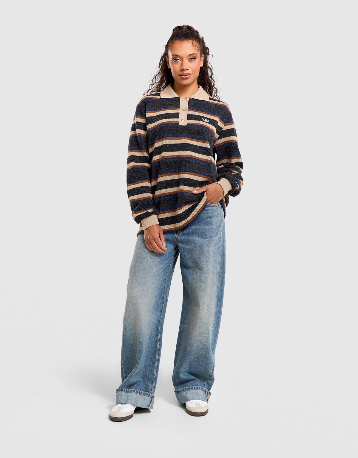 Stripe Polo Top