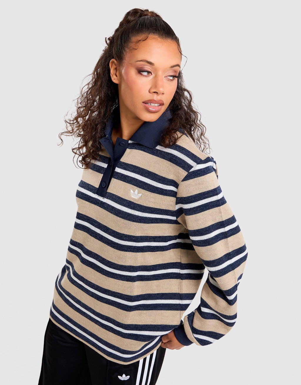 Stripe Polo Top