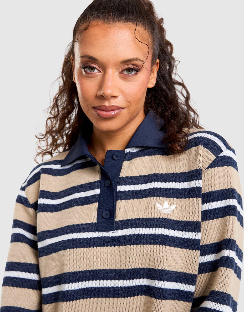 Stripe Polo Top