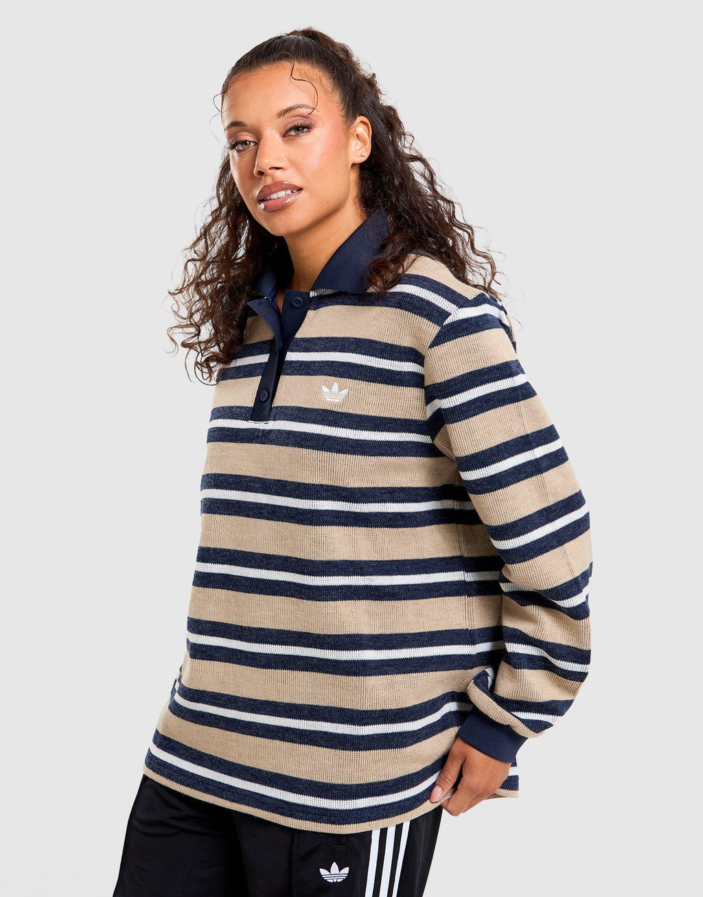 Stripe Polo Top