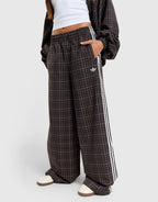 3-Stripes Check Tailored Track Pants