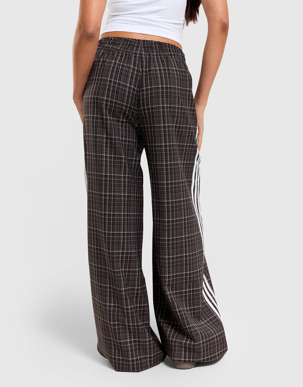 3-Stripes Check Tailored Track Pants