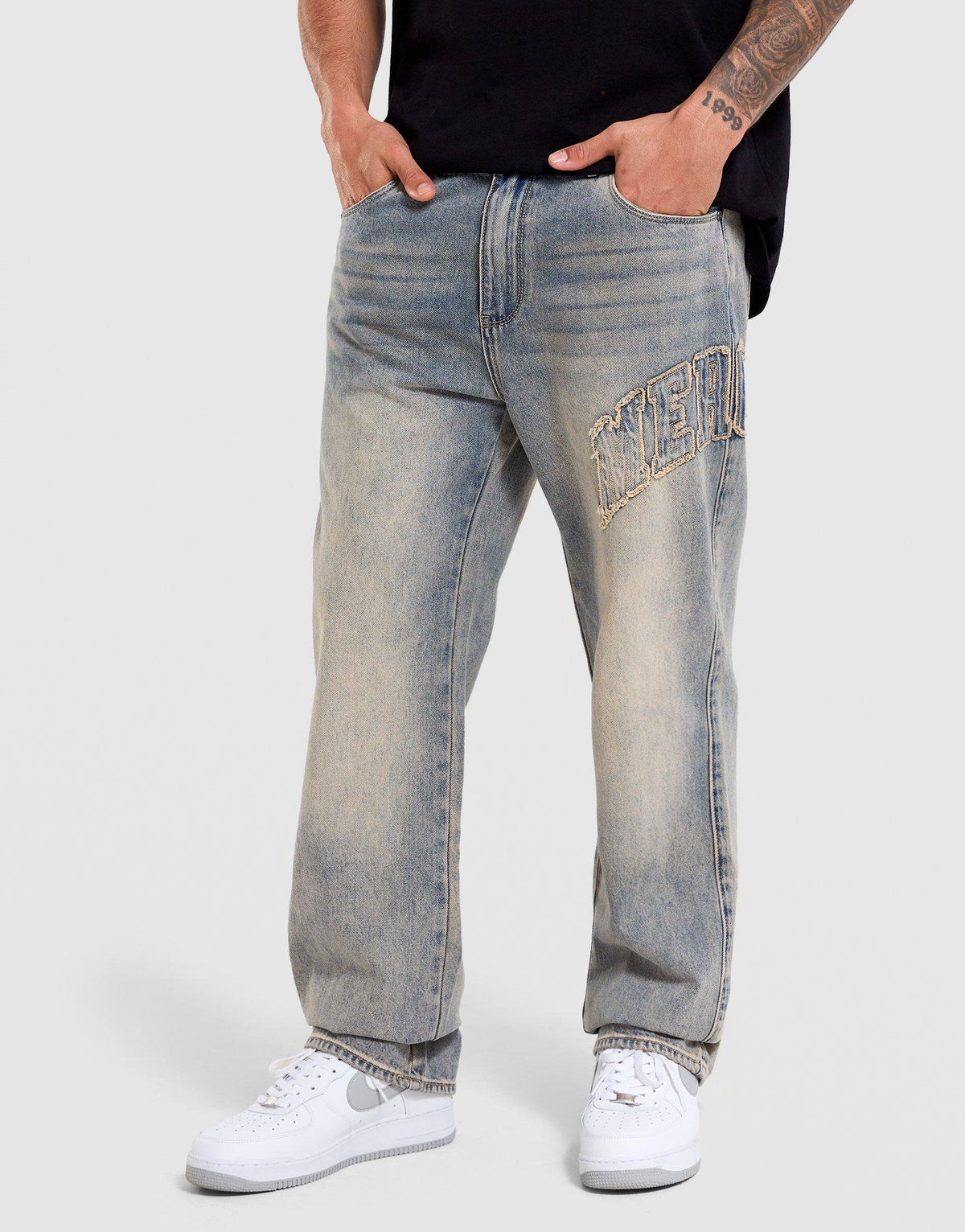 Speedway Distressed Denim Jeans