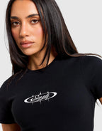 Oval Fitted Roched T-Shirt
