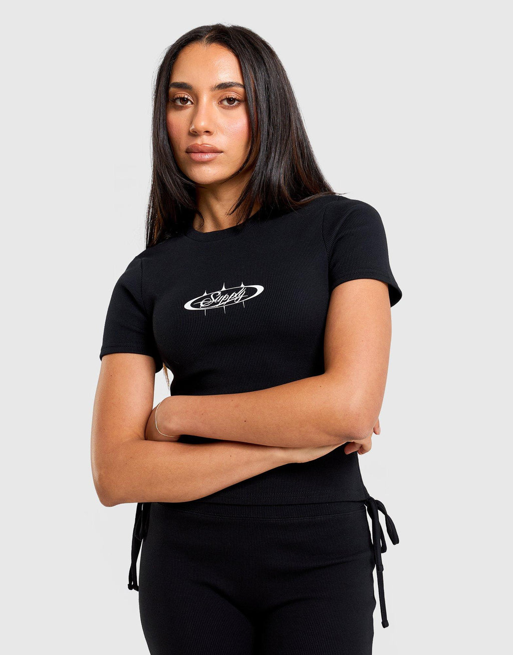 Oval Fitted Roched T-Shirt