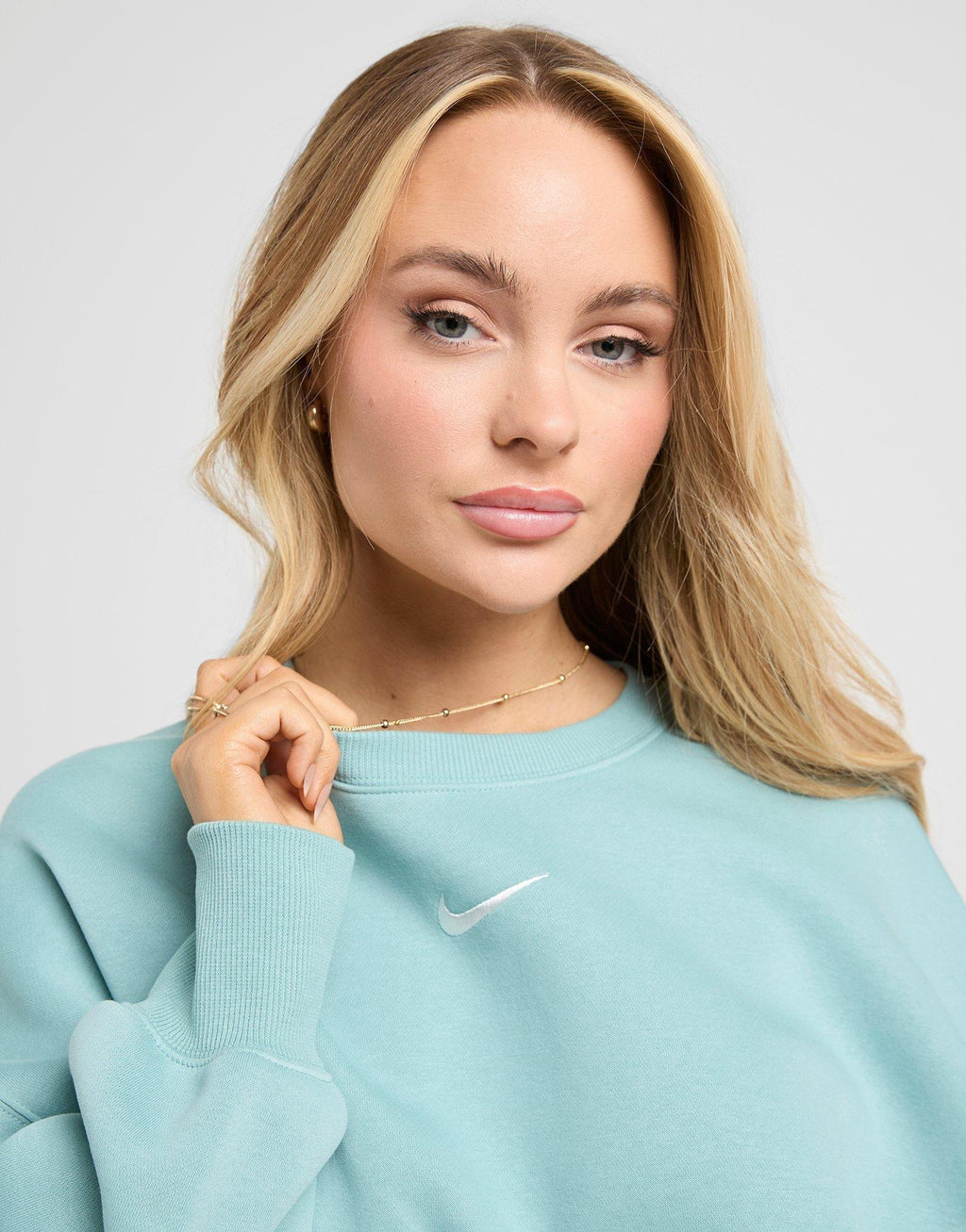 Phoenix Crop Oversized Crew Sweatshirt