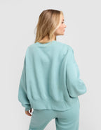 Phoenix Crop Oversized Crew Sweatshirt