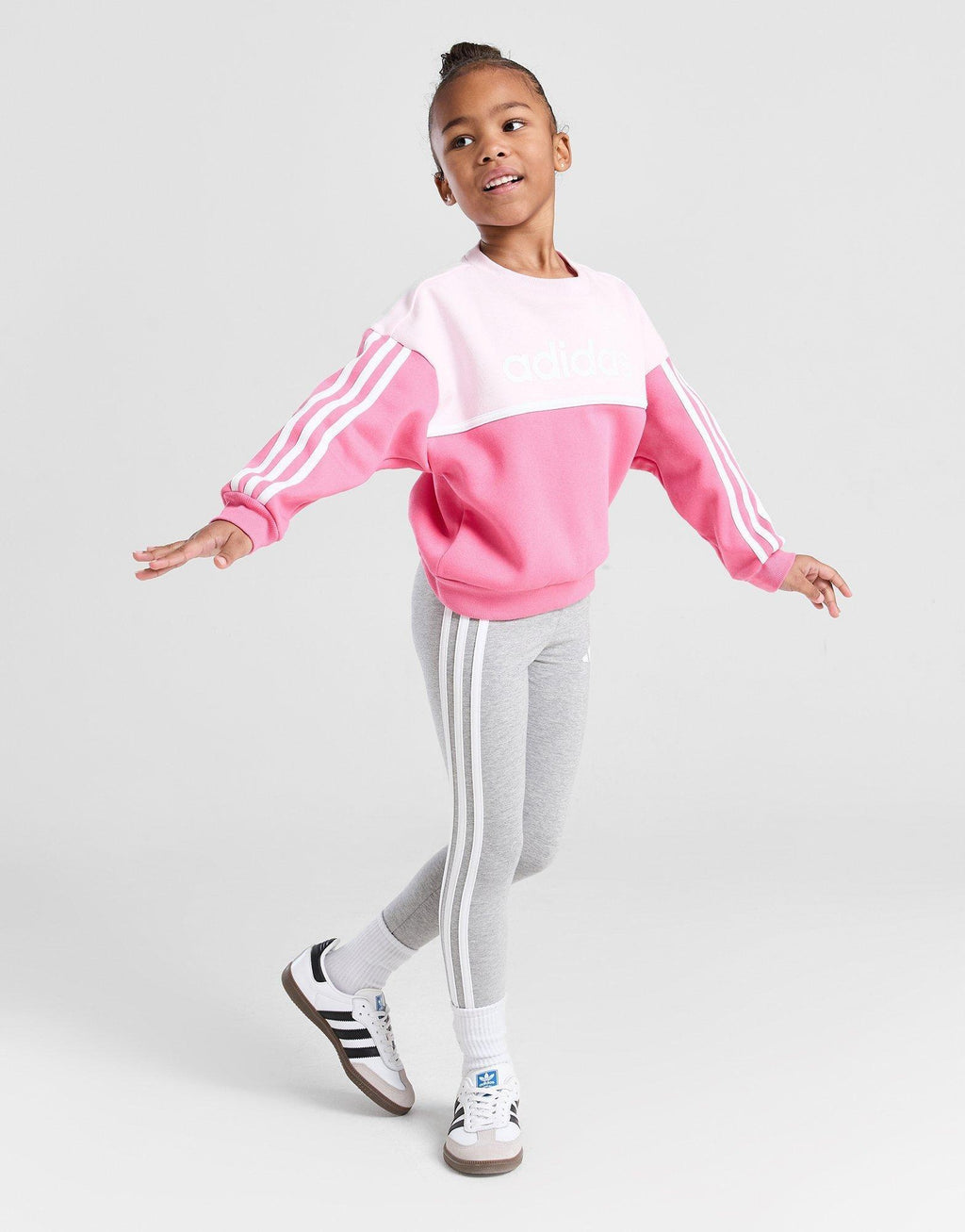 Girls' Linear Crew Tracksuit Children