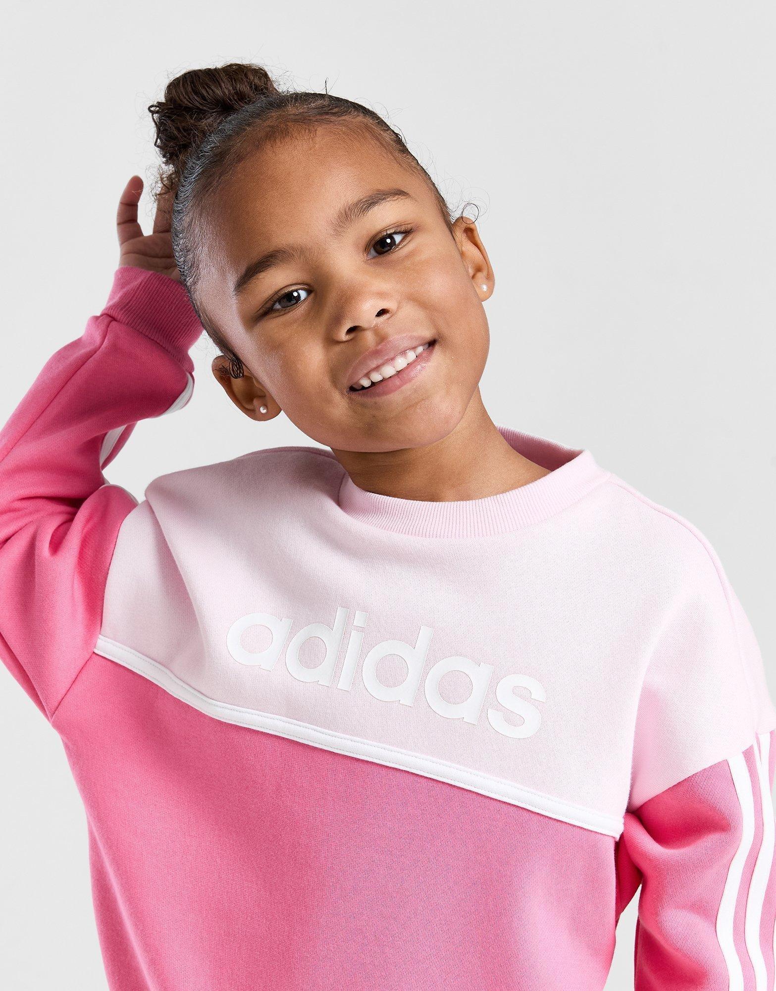 Girls' Linear Crew Tracksuit Children