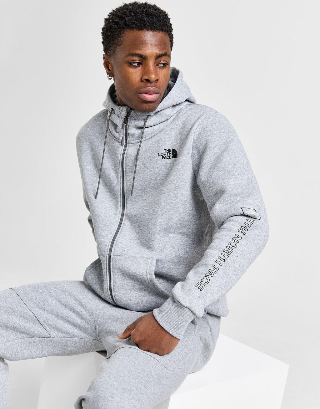 Linear Logo Full-Zip Hoodie